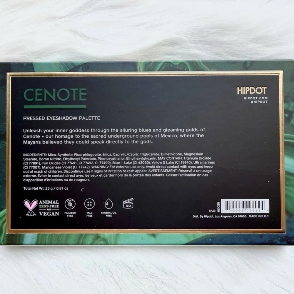 NIB HIPDOT CENOTE EYESHADOW PALLETTE